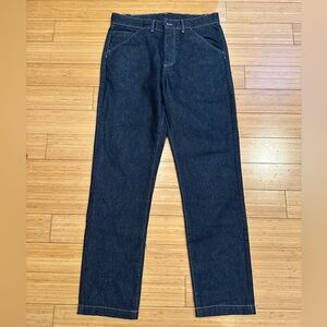 ZARA Dark Wash Straight Leg Jeans Button Fly Men’s 31